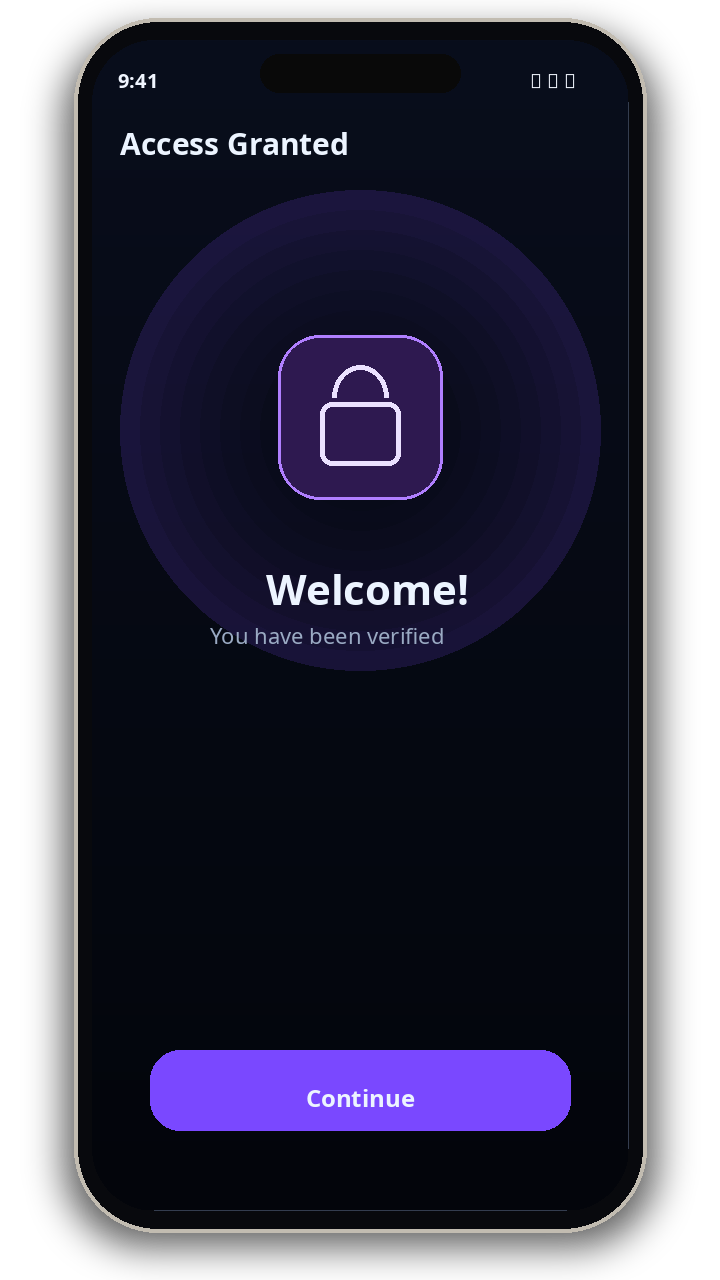 Aurix access granted screen